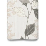 Italian Leaf Patterned Wallpaper 10m x 1.06m Beige, Model 5427