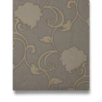 Italian Wallpaper Floral Design Dark Beige, Size 10mx0.73m