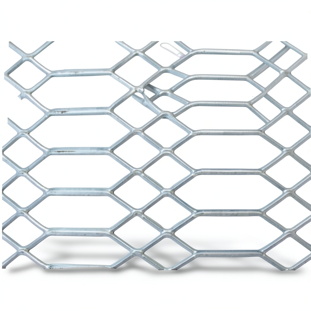 Hot Rolled Expanded Metal Sheet Flattened Jawhara Design 1.8 mm Thick 2.44x4 m