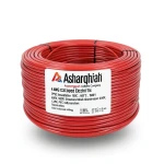 لفة سلك كهرباء نحاس مجدول 4 AWG مطلي بالقصدير، معزول PVC 105°C، احمر، 600 فولت، 500 قدم | شركة كابلات الشرقية للصناعة