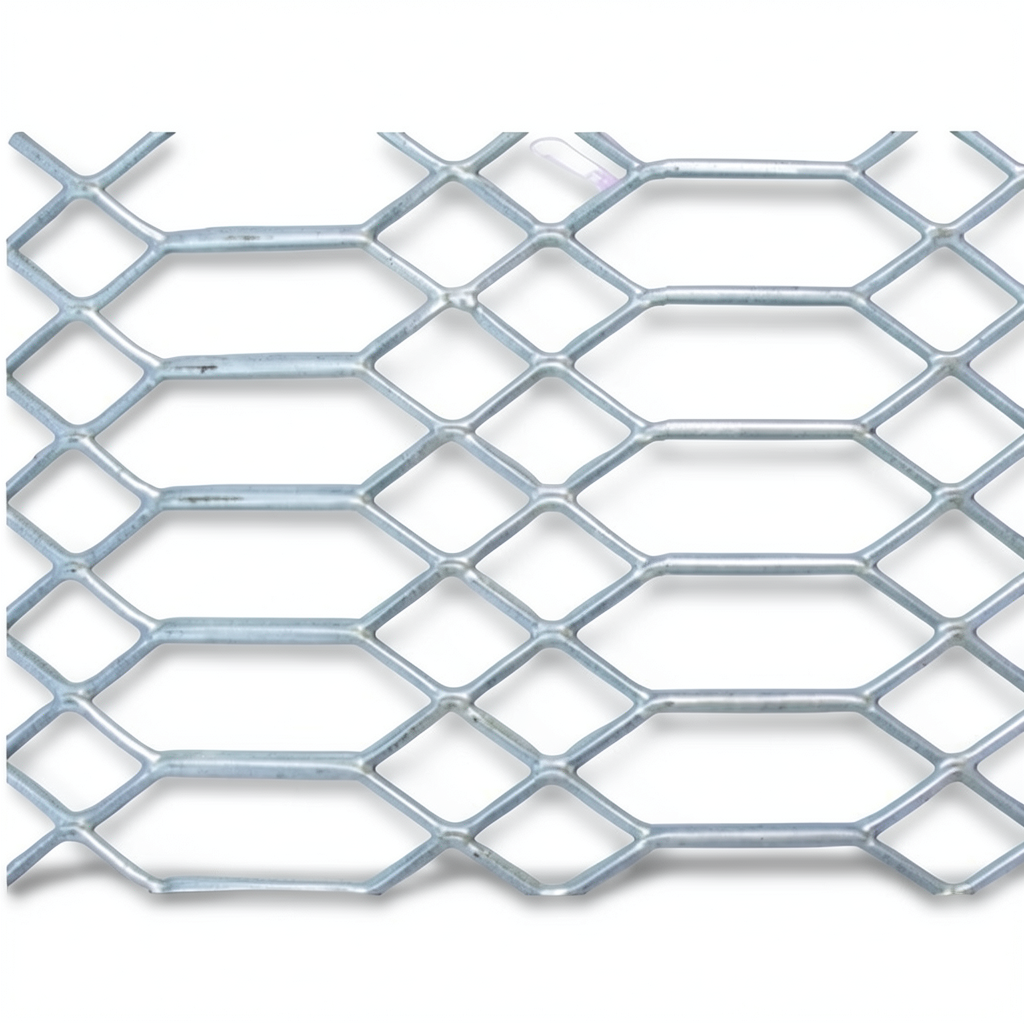 Hot Rolled Expanded Metal Mesh 2.3 mm Wire Diameter, 1.22 M Width, 2 M Length, Jawhara Shape