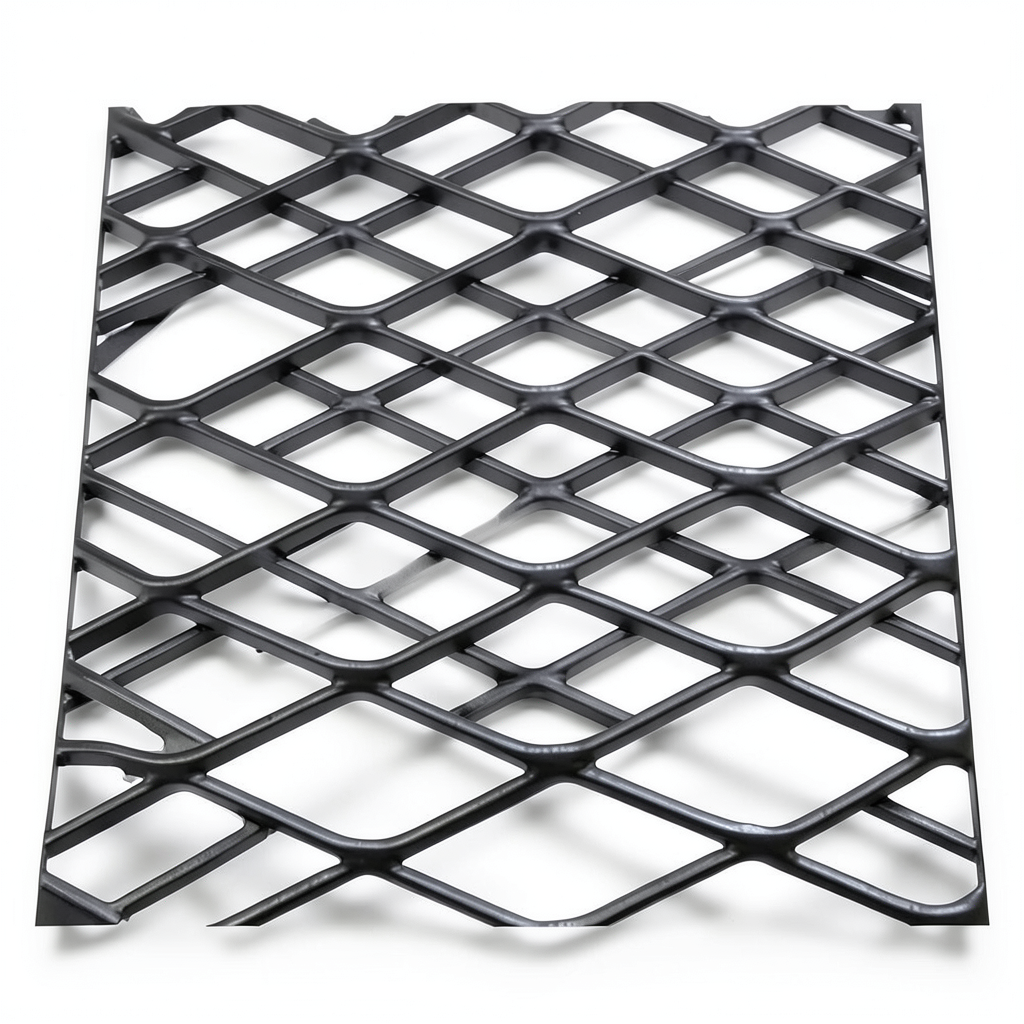 Hot Rolled Black Steel Expanded Metal Mesh Khaleeji 1.8 mm Thickness 2.44 m Width 7 m Length