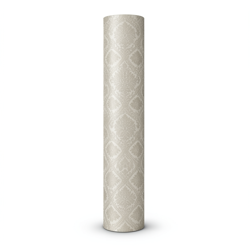 Patterned Wallpaper 10m x 0.53m Beige Color, Model 49115