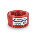لفة سلك نحاس مجدول 1 AWG مطلي بالقصدير عزل PVC 105°C احمر 600 فولت طول 500 قدم | شركة كابلات الشرقية للصناعة