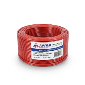1 AWG Stranded Tinned Copper Electric Wire PVC Insulation 105°C Red 600V 500ft | Asharqiyah Cables Company for Industry
