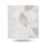 Leaf Patterned Wall Decoration 10m x 1.06m Beige, Model 5433