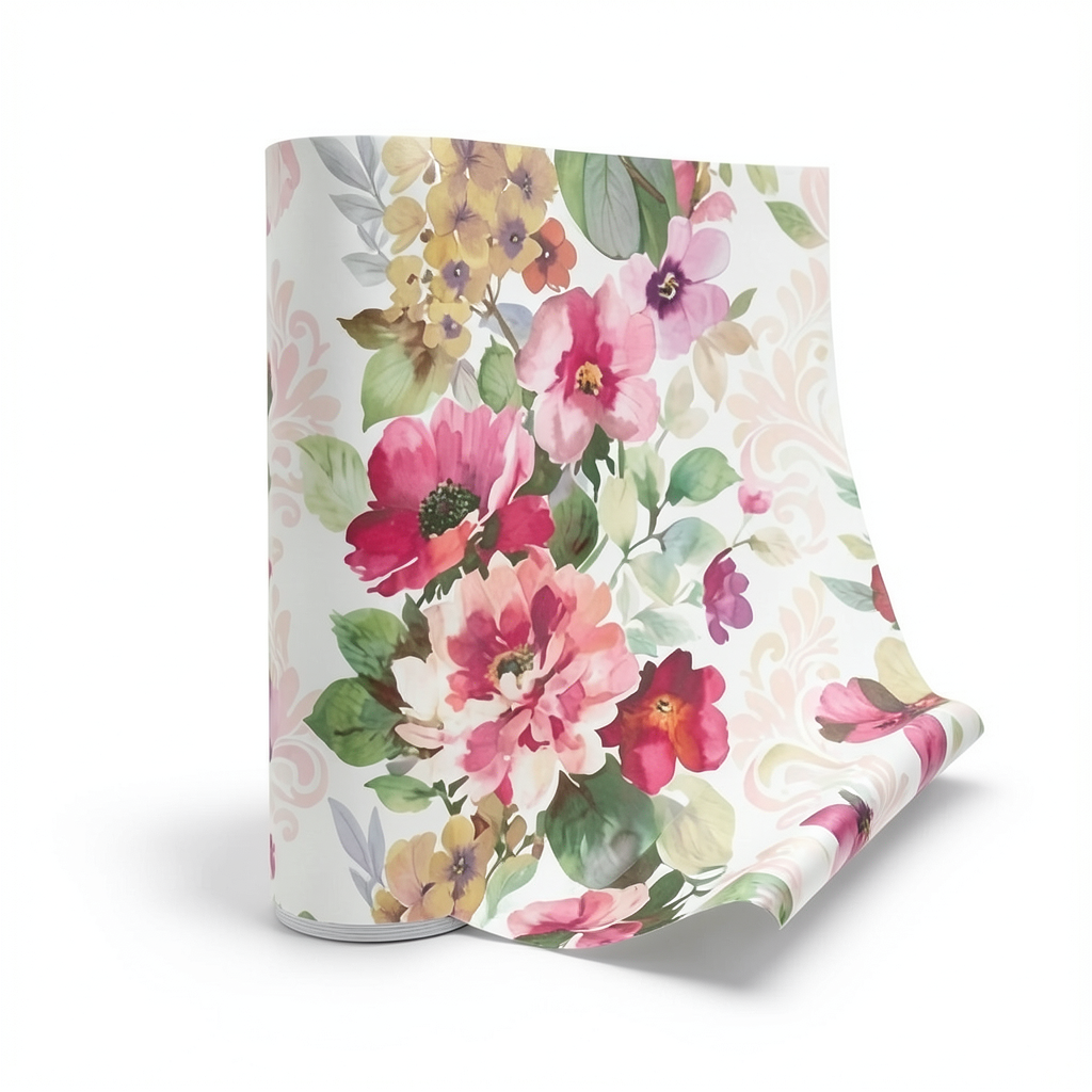 American Wallpaper Floral Design 10m x 0.53m Multicolor