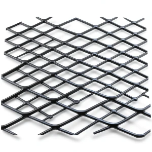 Hot Rolled Black Steel Expanded Metal Mesh Khaleeji 1.8 mm Thickness 2.44 m Width 4 m Length