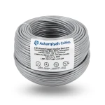 سلك امريكي 2 AWG نحاس مجدول معزول PVC 105°C رمادي 600 فولت طول 500 قدم | شركة كابلات الشرقية للصناعة