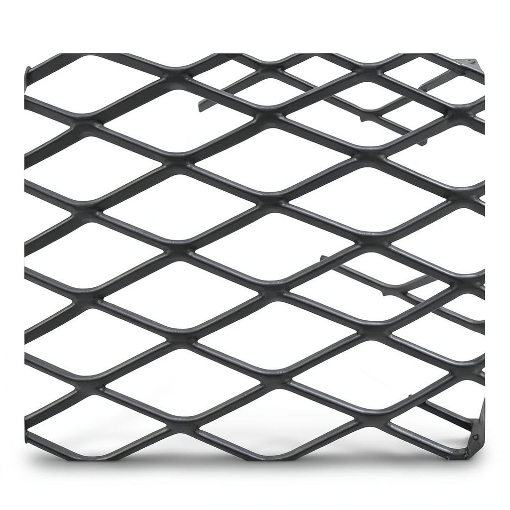 Hot Rolled Black Steel Expanded Metal Mesh Khaleeji 2 mm Thickness 1 m Length 2.44 m Width