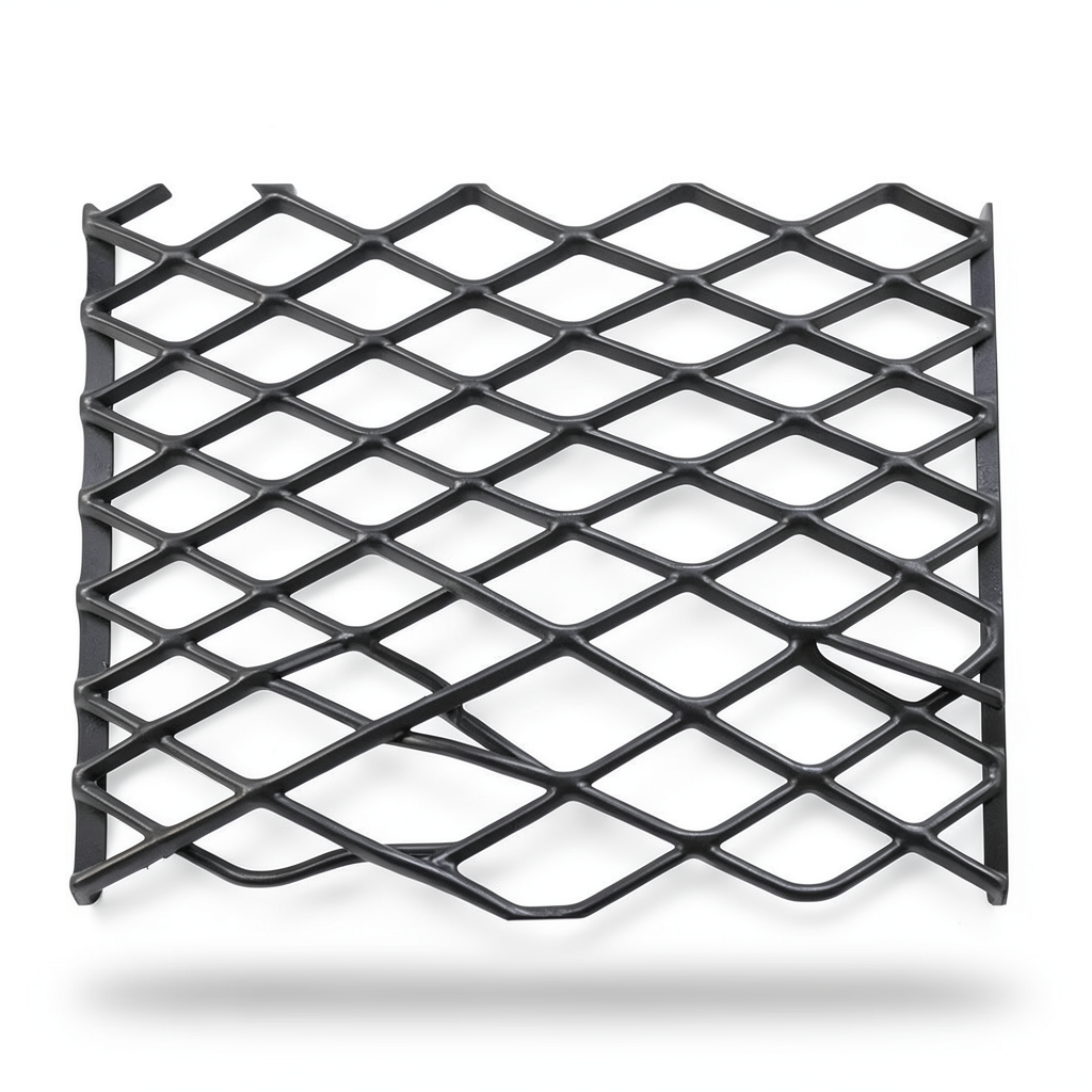 Hot Rolled Black Steel Expanded Metal Mesh Khaleeji 3m Length 2.44m Width 2 mm Thickness