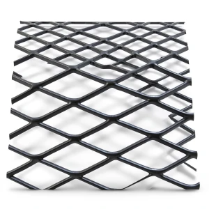 Hot Rolled Black Steel Expanded Metal Mesh 2 mm Thickness 2.44m Width 6m Length