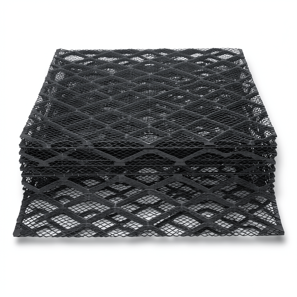 Hot Rolled Black Steel Expanded Metal Mesh Thickness 1.2 mm Width 1.22 m Length 2 m