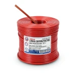 سلك كهرباء نحاس مجدول 8 AWG مطلي بالقصدير معزول PVC 105°C، احمر، 600 فولت، 500 قدم | شركة كابلات الشرقية للصناعة