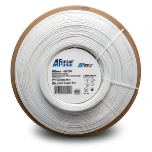 Electrical Stranded Wire Coil 500mm2 450/750V Copper Conductor 3.38mm Diameter PVC Insulation, White | Al Fanar