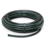 لفة أنابيب HDPE ضغط 15.9 بار PE 63 قطر خارجي 40 مم SDR 7.4 أسود مع خطوط خضراء