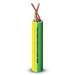 Electrical Wire 4 mm2 450/750V Copper Conductor Heat Resistant PVC Insulated, Yellow/Green | Al Fanar