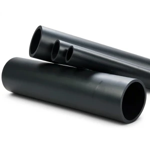 مواسير HDPE ضغط 16 بار PE 80 قطر خارجي 140 مم SDR 9 سمك 15.7 ملم لون أسود