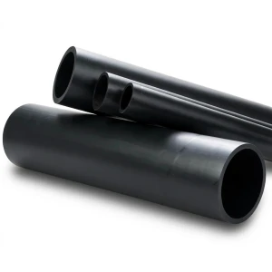 انابيب بلاستيك HDPE ضغط 10 بار PE 80، قطر خارجي 400 مم، سمك 29.4 مم، لون اسود
