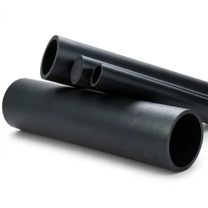 أنابيب بلاستيكية HDPE ضغط اسمي 4 بار PE 100 قطر خارجي 560 مم سمك 13.7 مم لون أسود