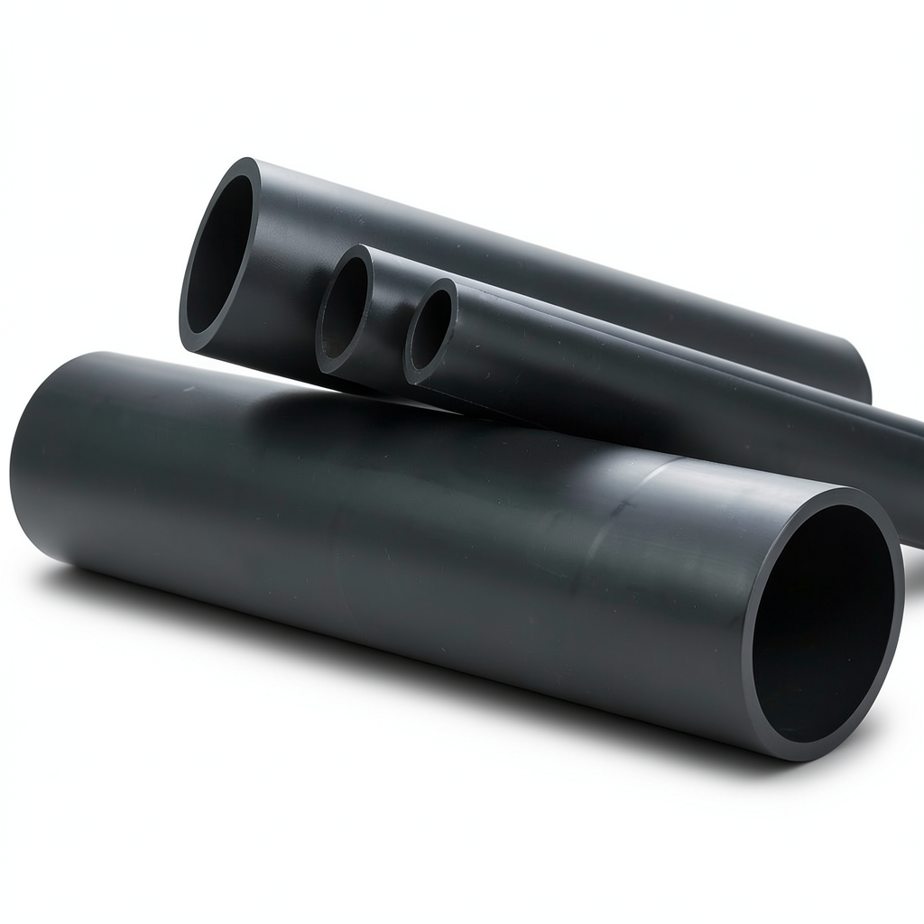 High Density Polyethylene Pipe 4 Bar Pressure PE 100 Outer Diameter 1200 mm Black