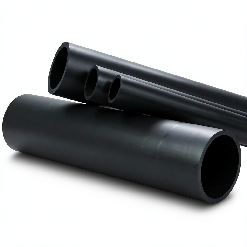 HDPE Pipe Nominal Pressure 10 Bar PE 80 Outer Diameter 450 mm Thickness 33.1 mm Black