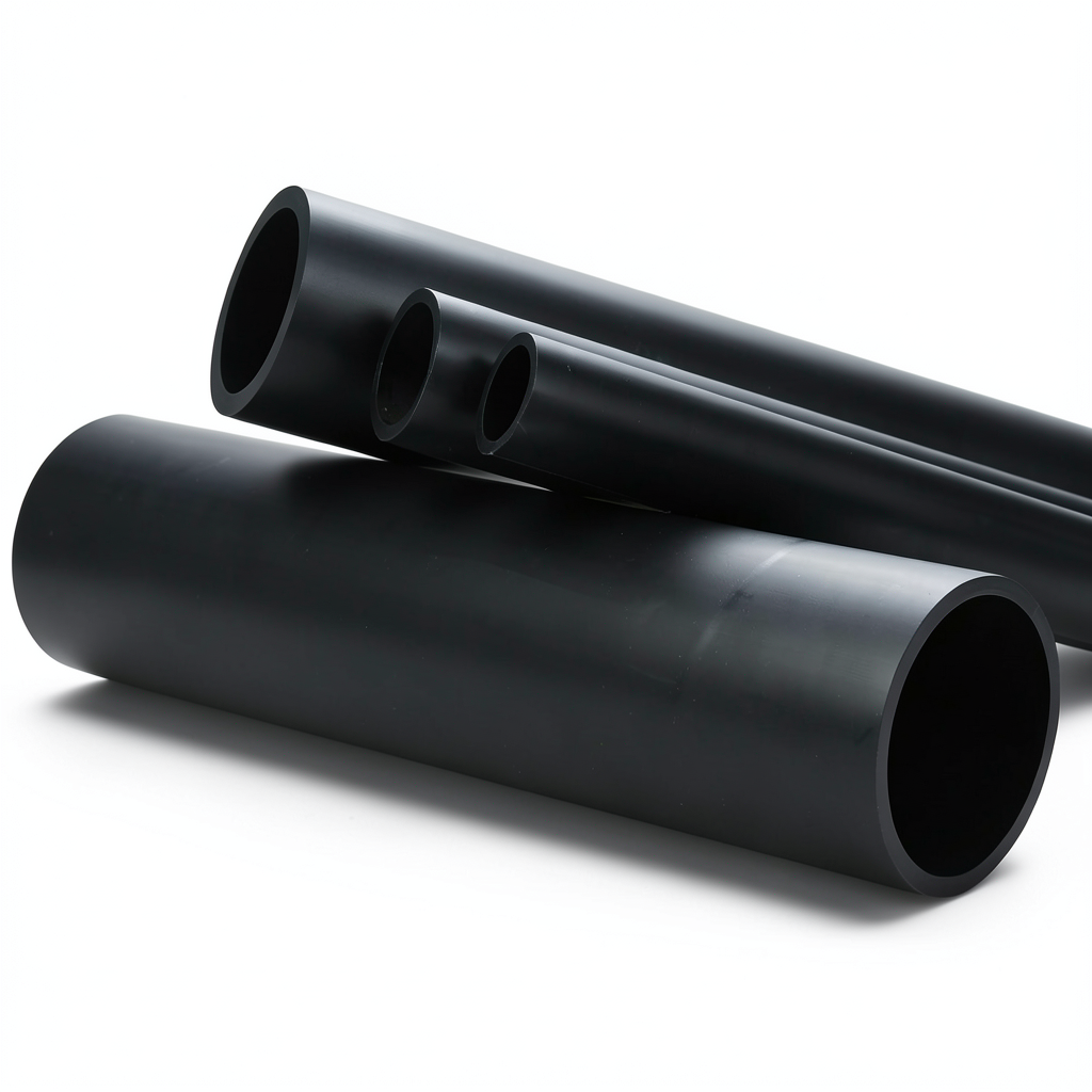 HDPE Pipe 10 Bar Pressure PE 80, 560 mm OD SDR 33 Black