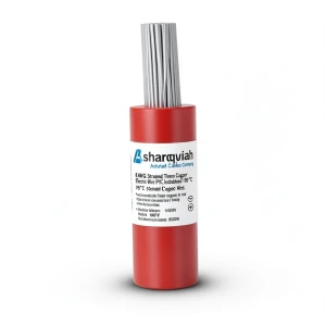 8 AWG Stranded Tinned Copper Electric Wire PVC Insulated 105°C, Red, 600V, 500ft | Asharqiyah Cables Company for Industry