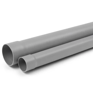 UPVC Plastic Pipe Class 4 PN 10 Bar Size 50 mm Thickness 2.9 mm Grey Color