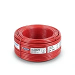 سلك كهرباء نحاس مجدول 2 AWG مطلي بالقصدير معزول PVC 105°C احمر 600 فولت 500 قدم | شركة كابلات الشرقية للصناعة