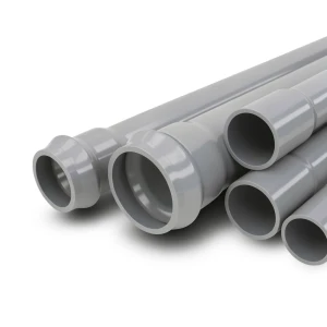UPVC Pipes Nominal Pressure 16 Bar Outside Diameter 225 mm Thickness 13.4 mm Gray