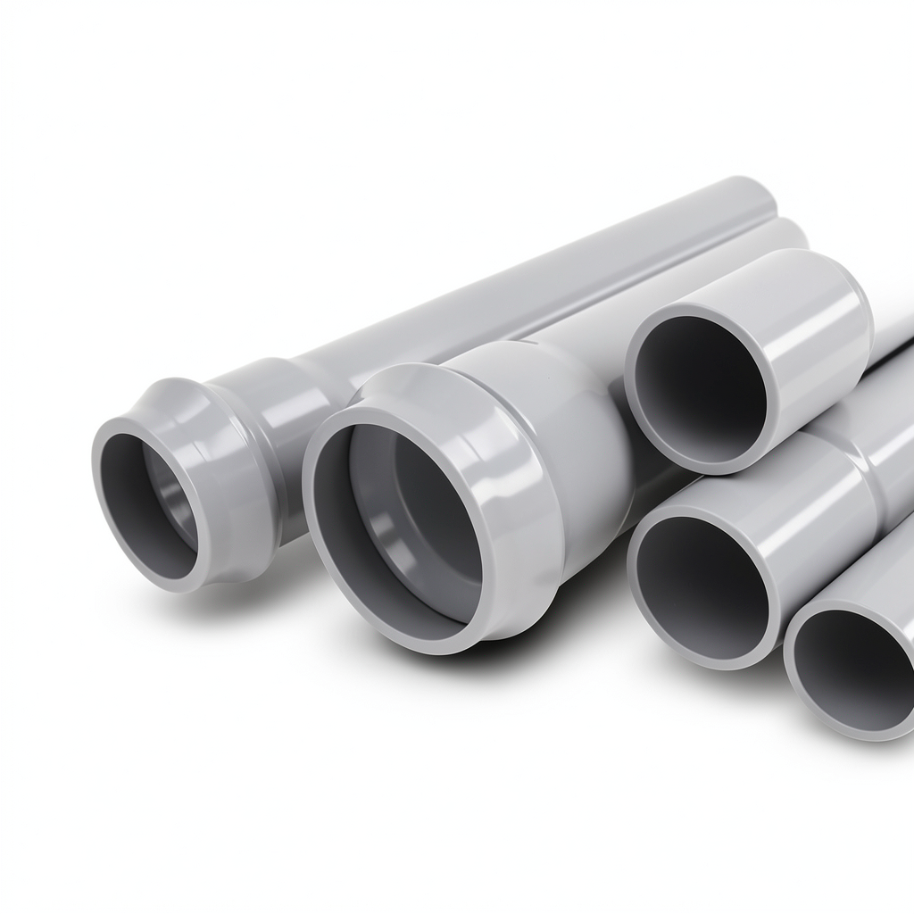 UPVC Pipes Nominal Pressure 16 Bar Outside Diameter 280 mm Thickness 16.6 mm Gray
