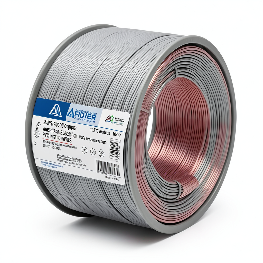 2 AWG Stranded Copper American Electric Wire PVC Insulation 105°C Gray 600V 500ft | Asharqiyah Cables Company for Industry