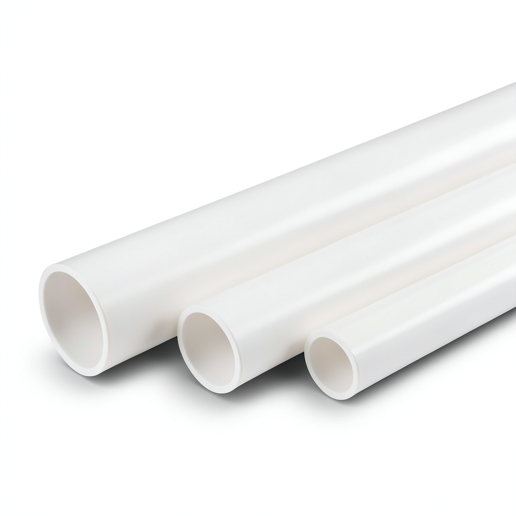 UPVC Pipes Schedule 80 Outside Diameter 114.3 mm Thickness 8.56 mm White