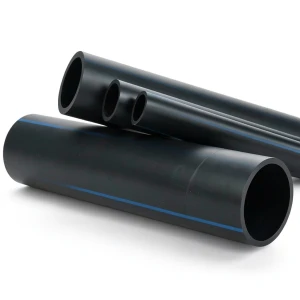 أنابيب HDPE ضغط اسمي 10 بار PE 80 قطر خارجي 450 ملم سماكة 33.1 ملم لون أسود
