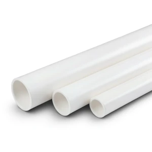 أنابيب UPVC جدول 80 مقاس 5 إنش قطر خارجي 141.3 مم سمك 9.52 مم أبيض
