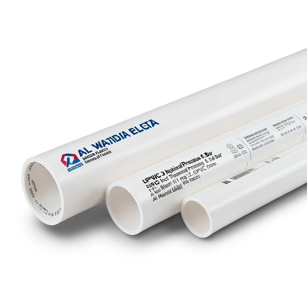 UPVC Pipes 3 Inch Nominal Pressure 6.9 Bar Thickness 2.16 mm White | Al Watania Plastics