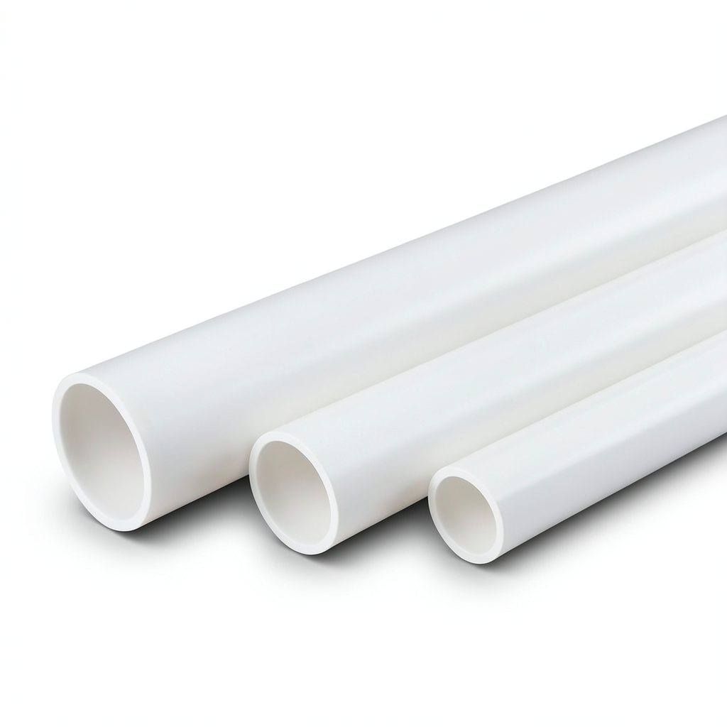 مواسير UPVC مقاس 4 إنش سمك 1.77 مم SDR 64 لون أبيض