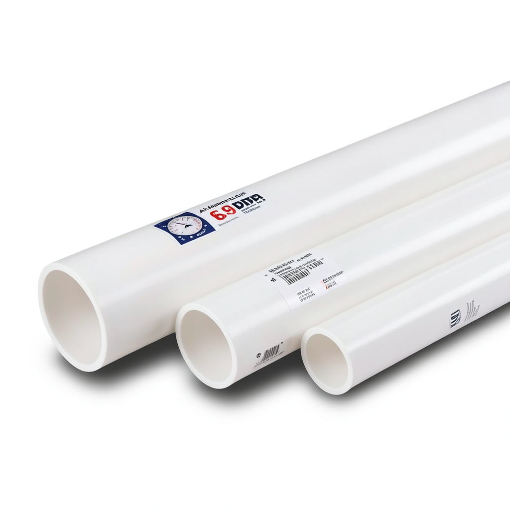 مواسير UPVC مقاس 4 إنش سمك 2.80 مم ضغط 6.9 بار لون أبيض | بلاستيك الوطنية