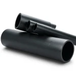 أنابيب HDPE ضغط 10 بار PE 80، قطر خارجي 630 مم، سمك 46.3 مم، أسود