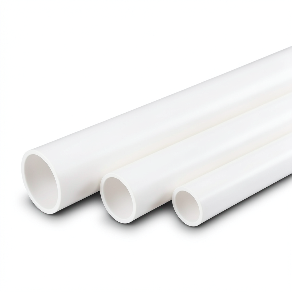 UPVC Pipes Schedule 80 Outside Diameter 101.6 mm Thickness 8.08 mm White