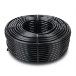 HDPE Plastic Coil Pipe Nominal Pressure 6.3 Bar PE 100 OD 50 mm Thickness 2.0 mm Black