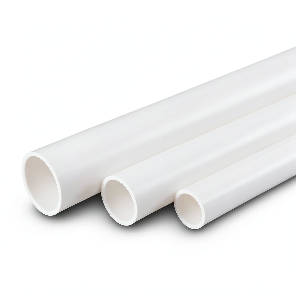 أنابيب UPVC جدول 80 قطر خارجي 114.3 مم سمك 8.56 مم أبيض