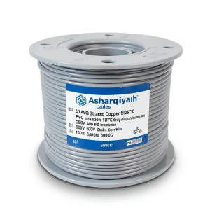 2/0 AWG Stranded Copper Electrical Wire PVC Insulation 105°C Gray 600V 500ft | Asharqiyah Cables Company for Industry