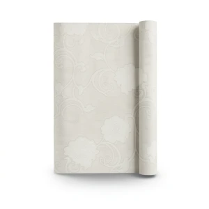 Italian Wallpaper Floral Design Pale Beige Color, Size 10mx0.73m, Model 41761