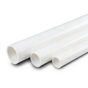أنابيب UPVC جدول 80 مقاس 6 أنش، قطر خارجي 168.28 مم، سمك 10.97 مم، أبيض