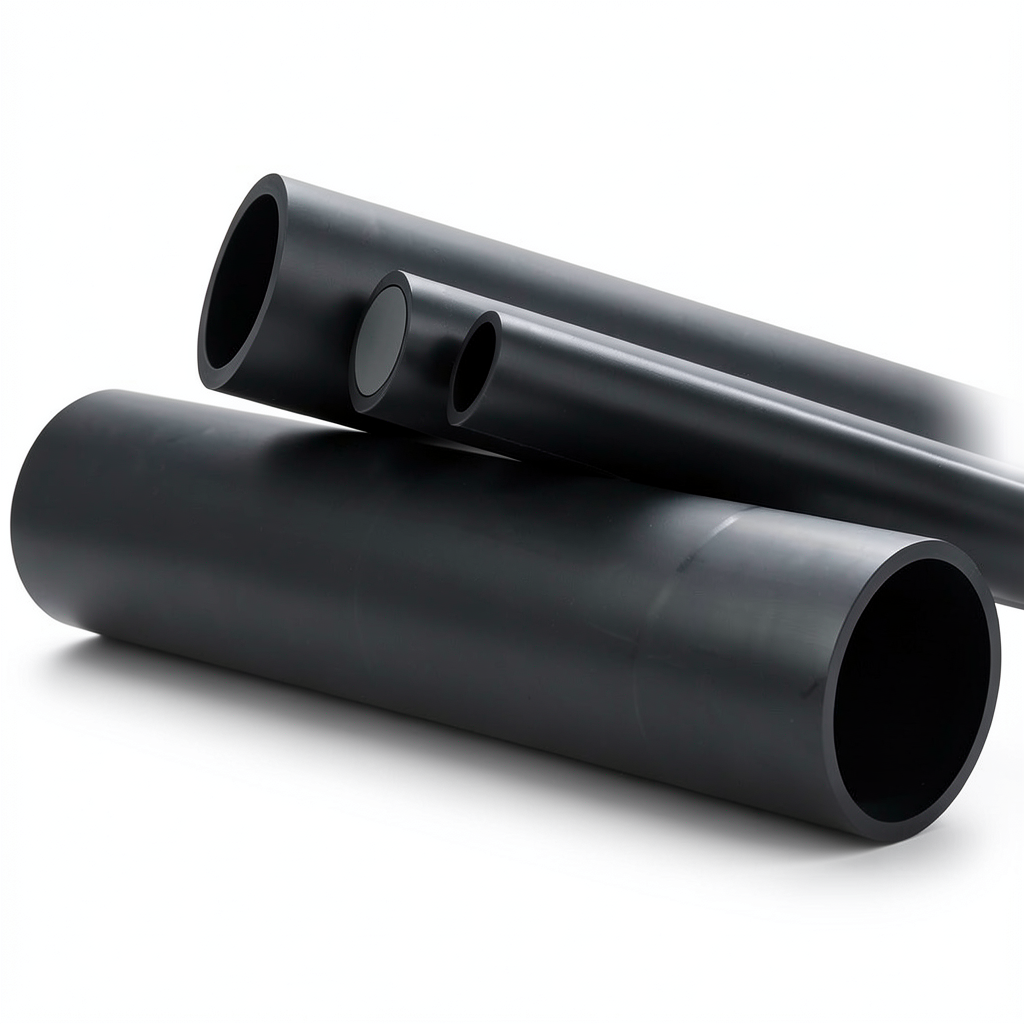 HDPE Plastic Pipe Nominal Pressure 10 Bar PE 80, Outside Diameter 800 mm SDR 33, Black