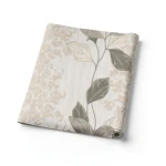 Italian Leaf Patterned Wallpaper 10m x 1.06m Beige, Model 5427