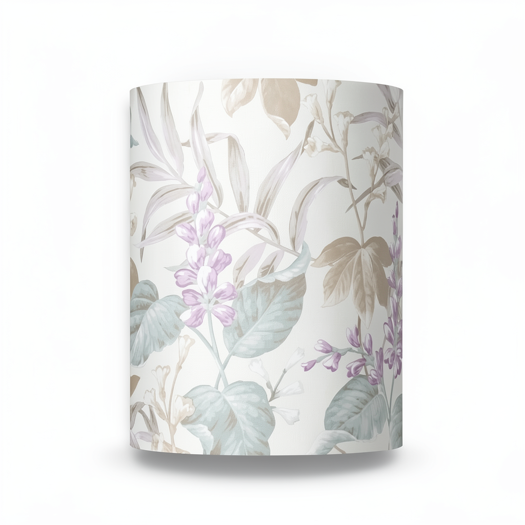 Italian Wallpaper Floral Design 10m x 0.53m Off White, Model 28854