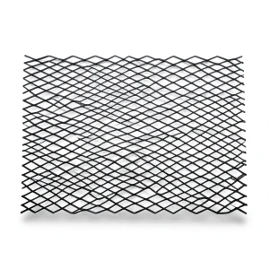 Hot Rolled Black Steel Expanded Metal Mesh Thickness 1.4 mm Width 1.22 m Length 1 m
